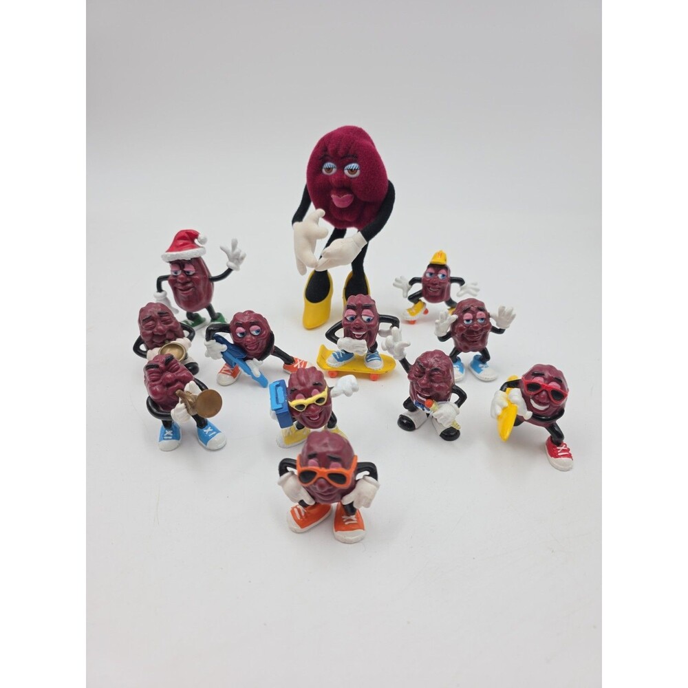 Vintage 1987-1988 California Raisins PVC Figures Lot of 11 – Band & Sports